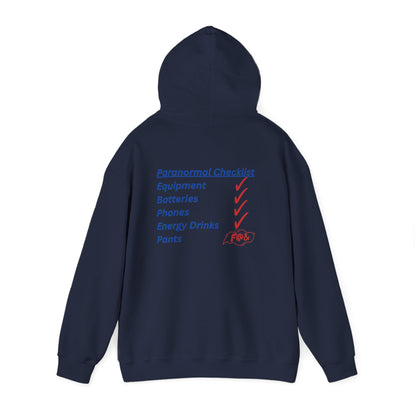 Paranormal Checklist Hoodie — Ghost Hunter Hooded Sweatshirt