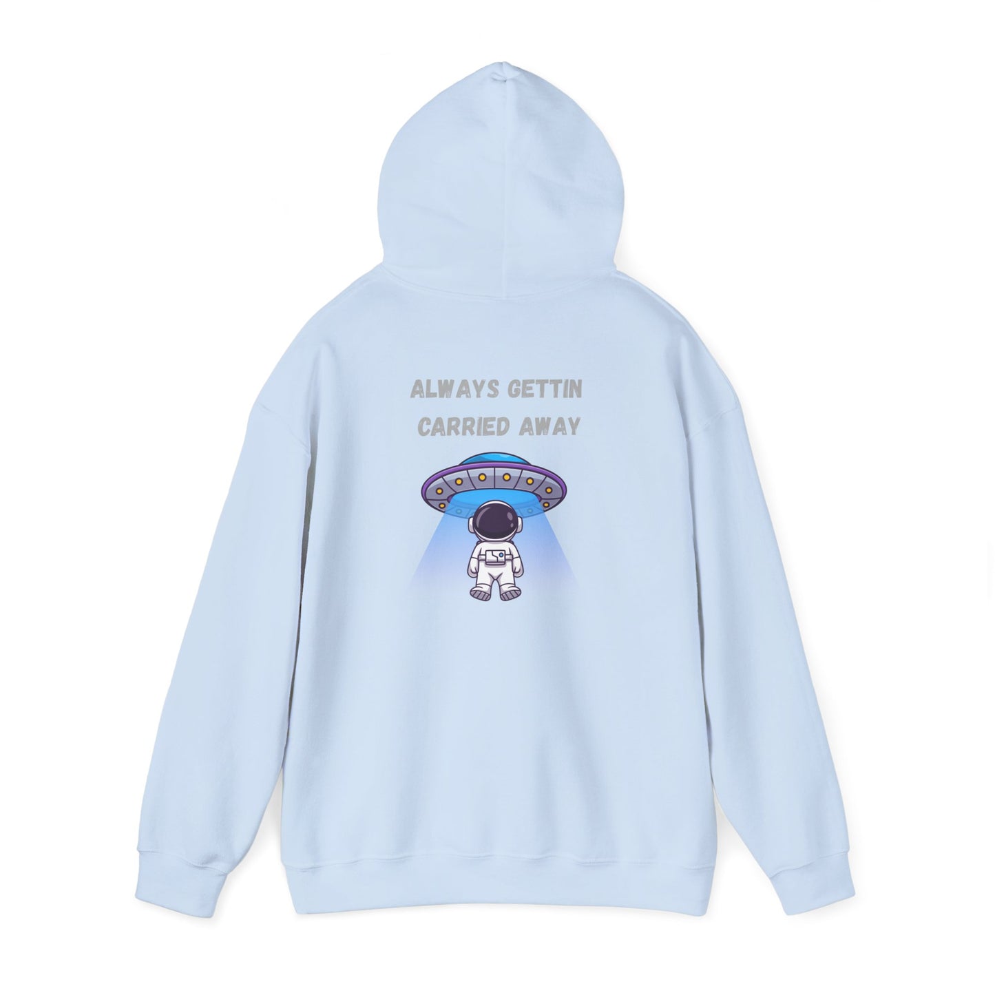 Astronaut UFO Hoodie — "Carried Away" Space Abduction Sweatshirt