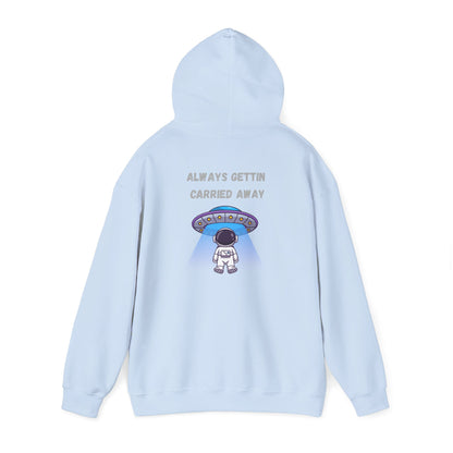 Astronaut UFO Hoodie — "Carried Away" Space Abduction Sweatshirt