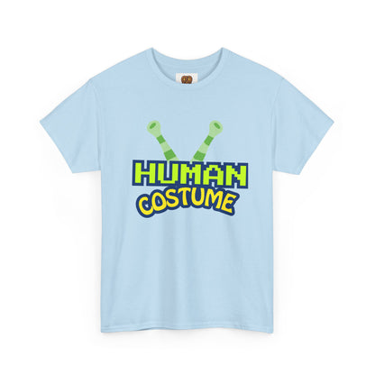 Alien Antenna "Human Costume" T‑Shirt — Funny Sci‑Fi Halloween Tee
