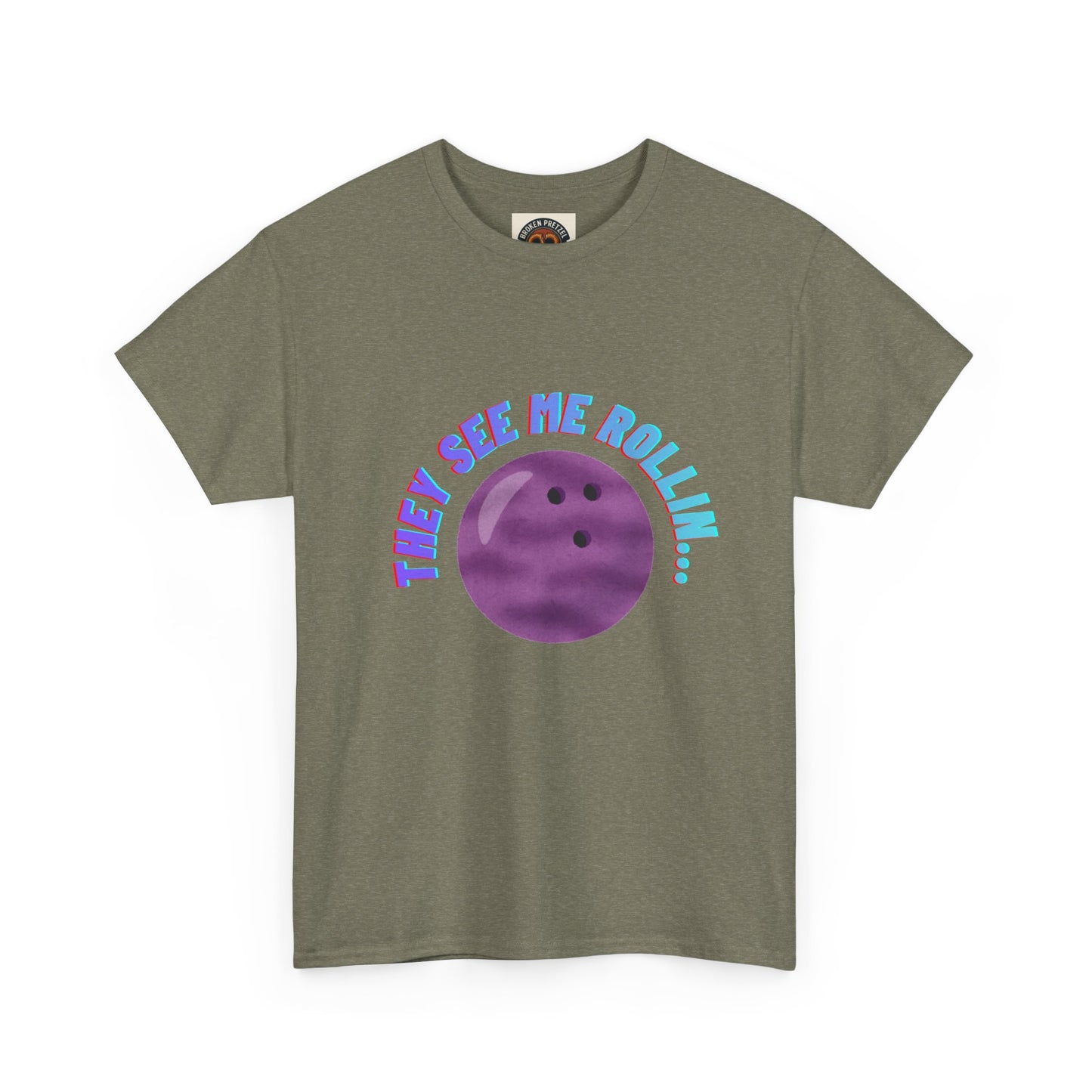 They See Me Rollin' Bowling Tee — "They Laughin" Back Graphic