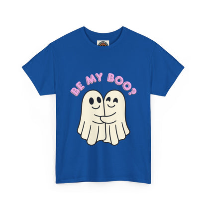 Be My Boo? Ghost Couple Tee — Cute Halloween Couples T‑Shirt