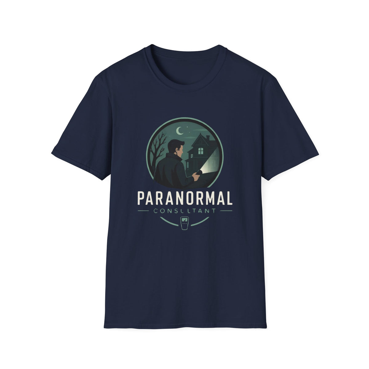Paranormal Consultant T-Shirt — Ghost Hunter Illustration Tee