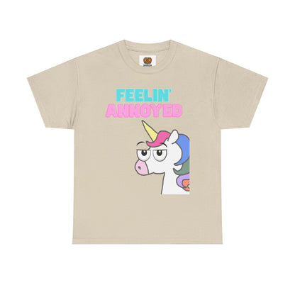 Feelin' Annoyed Unicorn T-Shirt — Funny Cute Graphic Tee for Sarcastic Gifts