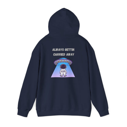 Astronaut UFO Hoodie — "Carried Away" Space Abduction Sweatshirt