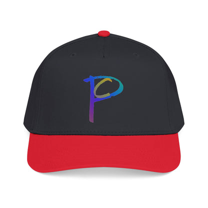 P Rainbow Gradient 'P' Embroidered Baseball Cap