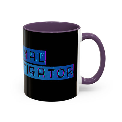 Paranormal Investigator Accent Coffee Mug – Blue Ribbon Design (11/15oz)