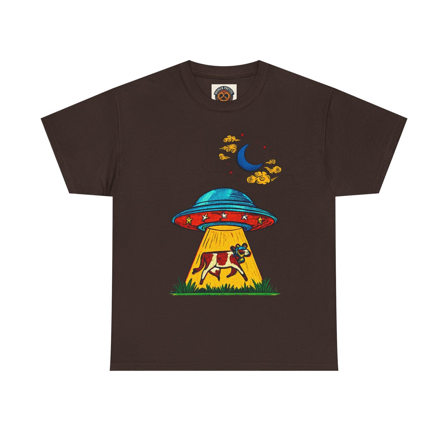 Alien UFO Cow Abduction T-Shirt
