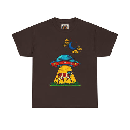 Alien UFO Cow Abduction T-Shirt