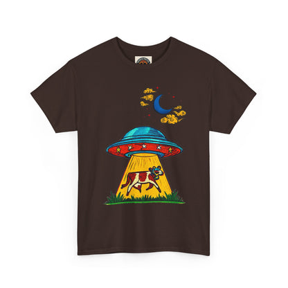 Alien UFO Cow Abduction T-Shirt