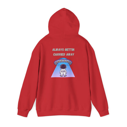 Astronaut UFO Hoodie — "Carried Away" Space Abduction Sweatshirt