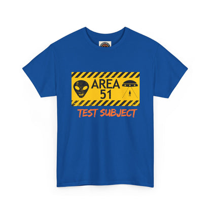 Area 51 Test Subject T-Shirt — Alien Warning Graphic Tee