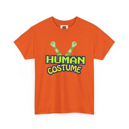 Alien Antenna "Human Costume" T‑Shirt — Funny Sci‑Fi Halloween Tee