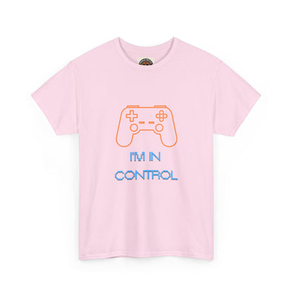 Gamer Controller Tee — "I'm In Control" Retro Neon Video Game T‑Shirt