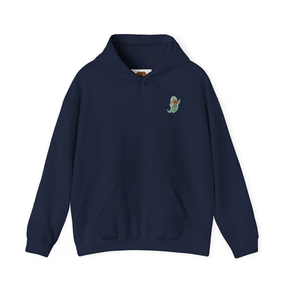 Alien UFO Abduction Hoodie — Colorful Retro Spaceship Graphic