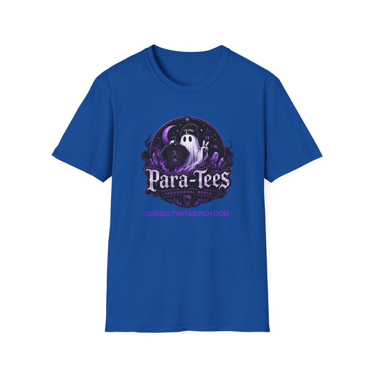 T-Shirt — Para-Tees Purple Ghost Paranormal Graphic Tee
