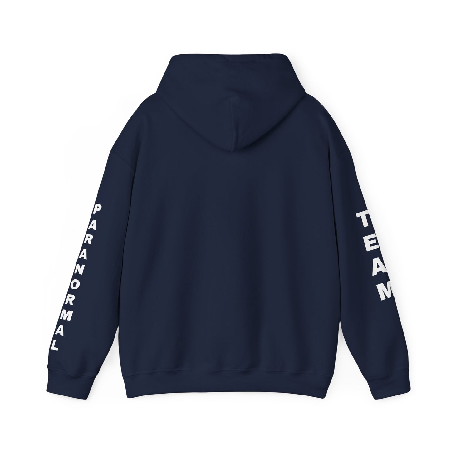 Paranormal Team Hoodie – Black Sleeve Print Hooded Sweatshirt