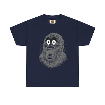 Screaming Ape Graphic Tee — Retro Monochrome Primate Design