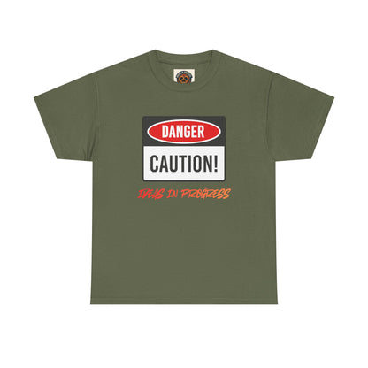 Caution! Danger 'Work In Progress' Graphic Tee