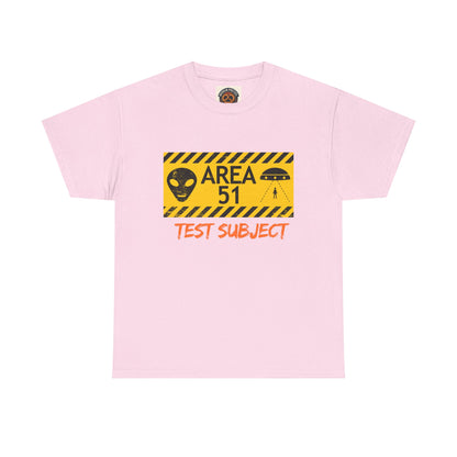 Area 51 Test Subject T-Shirt — Alien Warning Graphic Tee