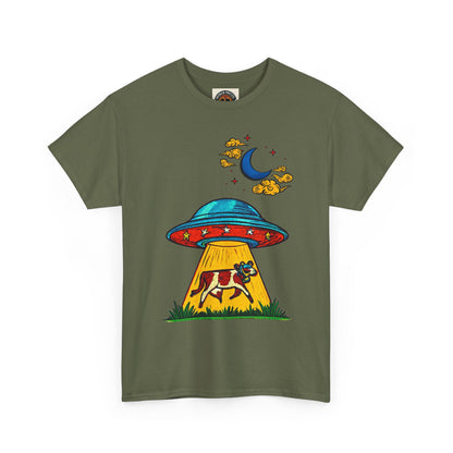 Alien UFO Cow Abduction T-Shirt