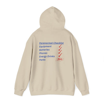 Paranormal Checklist Hoodie — Ghost Hunter Hooded Sweatshirt