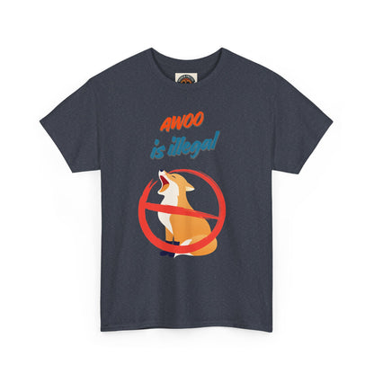 Graphic Tee — "Awoo Is Illegal" Corgi Protest Shirt