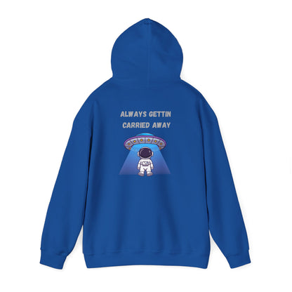 Astronaut UFO Hoodie — "Carried Away" Space Abduction Sweatshirt