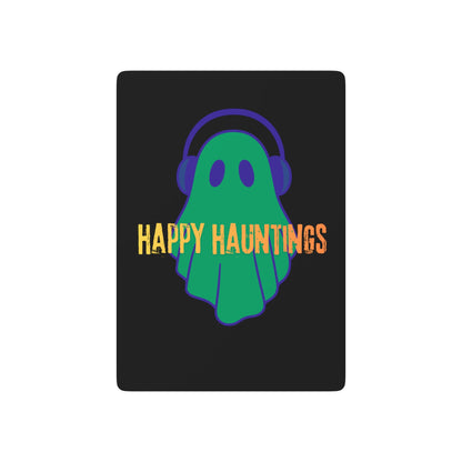 Happy Hauntings Poker Playing Cards — Halloween Ghost Deck