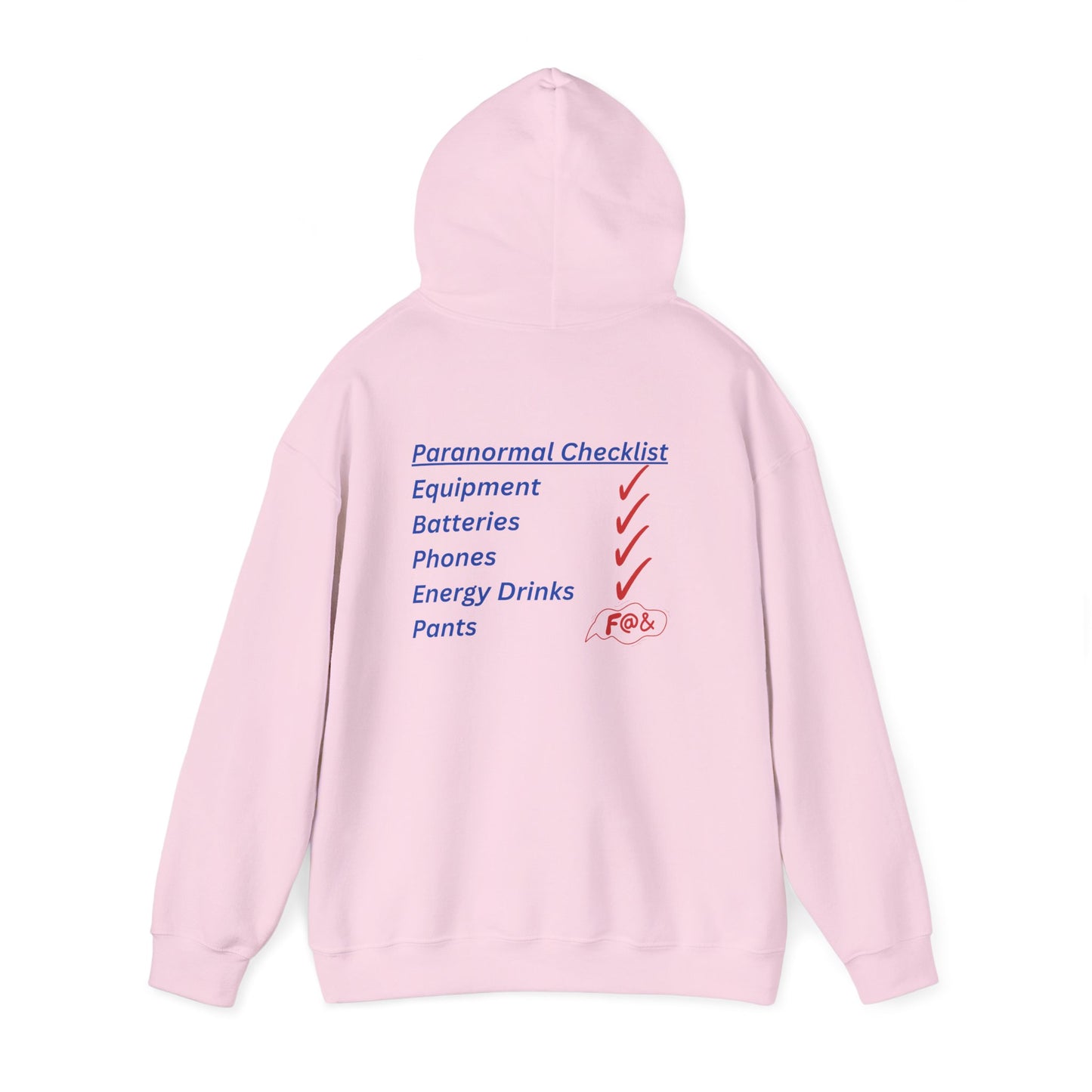 Paranormal Checklist Hoodie — Ghost Hunter Hooded Sweatshirt