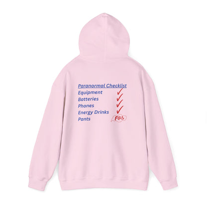 Paranormal Checklist Hoodie — Ghost Hunter Hooded Sweatshirt
