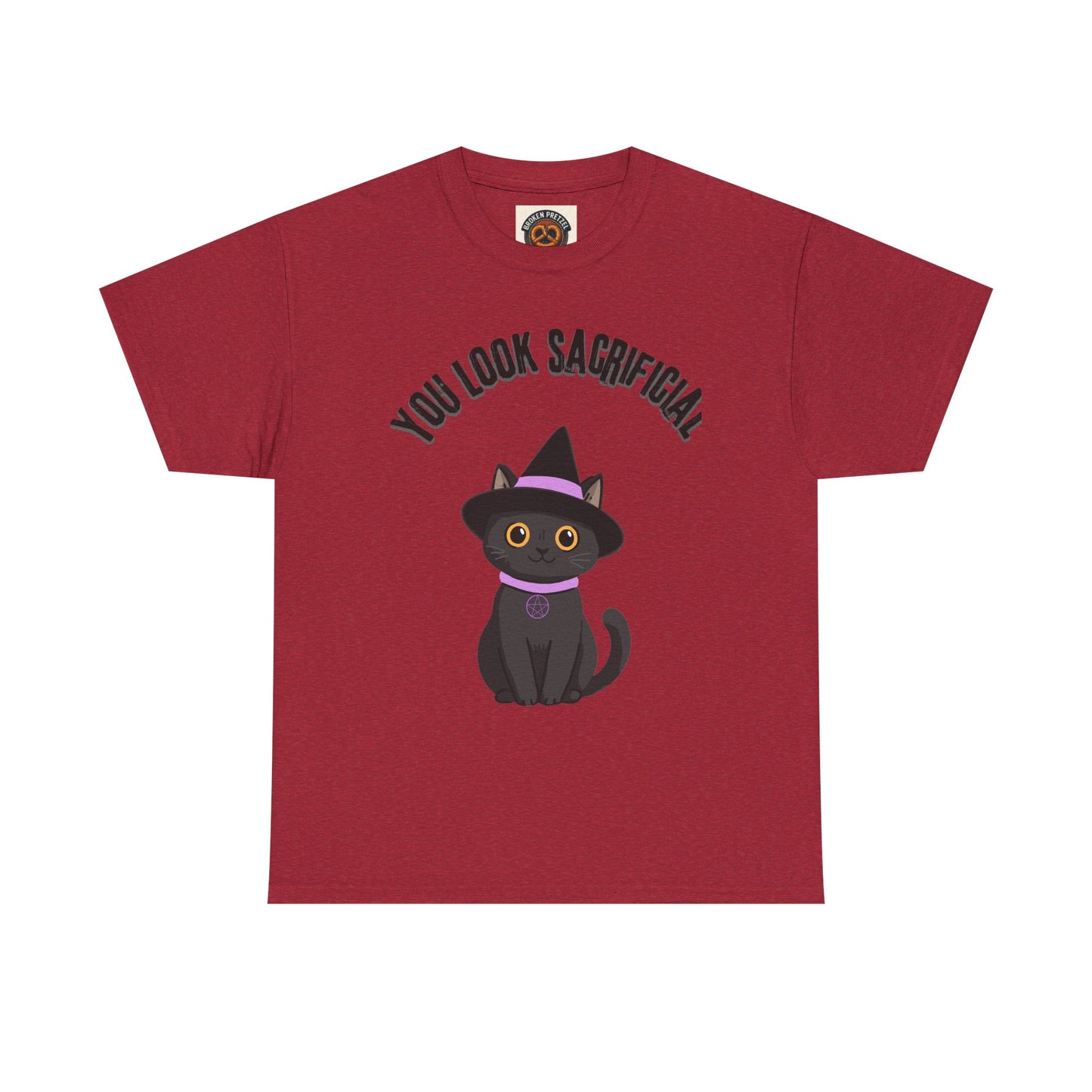 You Look Sacrificial Black Cat Halloween T-Shirt — Cute Witch Cat Tee for Halloween