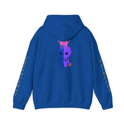 Princess Paranormal Hoodie — Cute Neon Crown Ghost Graphic Pullover