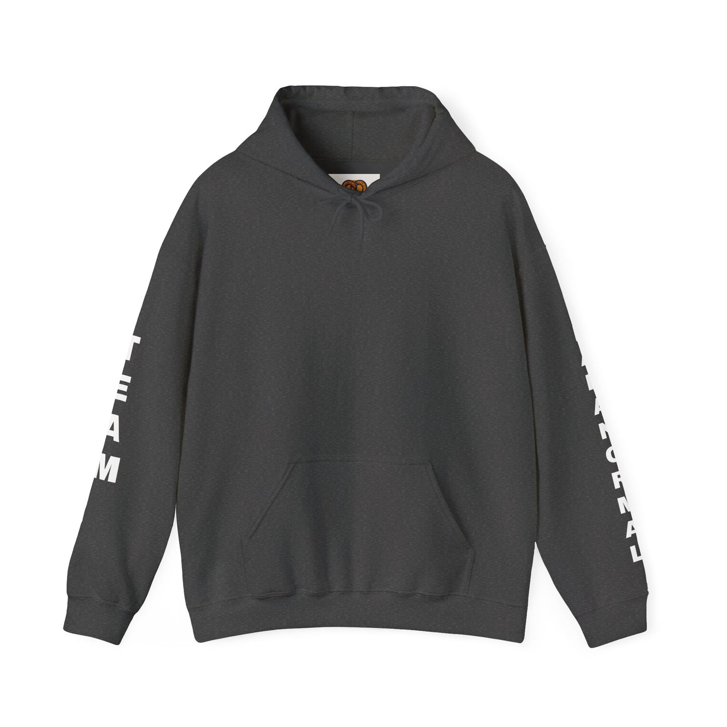 Paranormal Team Hoodie – Black Sleeve Print Hooded Sweatshirt