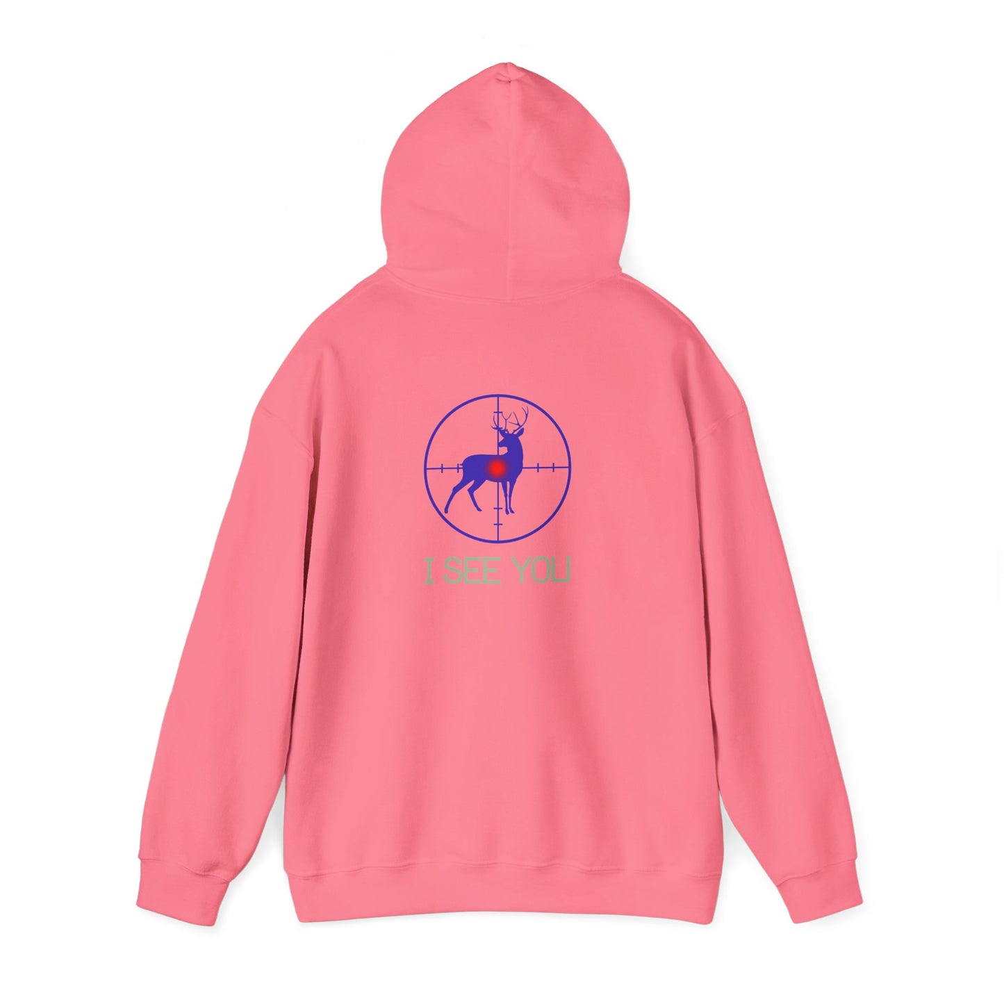 I See You Buck Deer Hoodie – Hunting Target Graphic Sweatshirt
