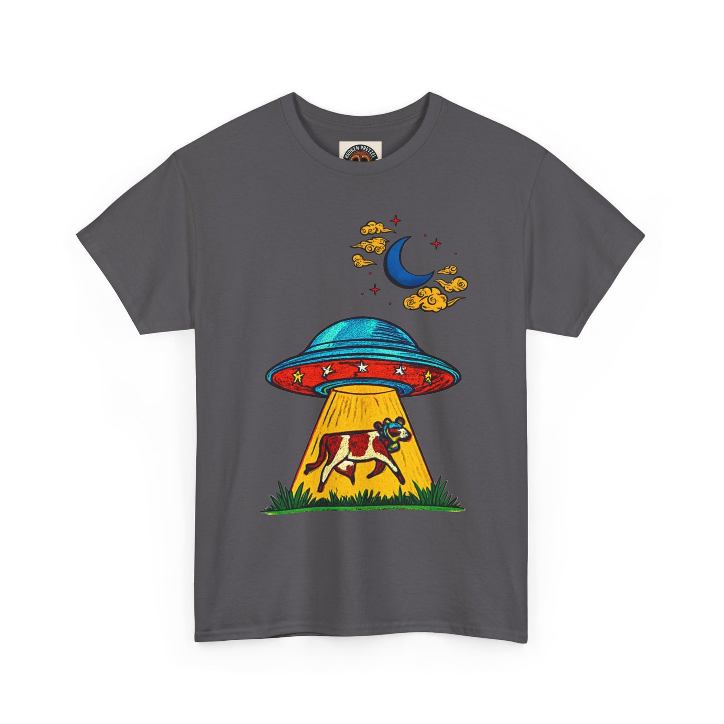 Alien UFO Cow Abduction T-Shirt