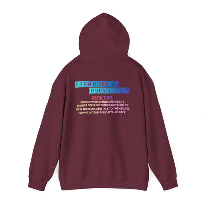 Paranormal Investigator Hoodie — Funny Ghost Hunting Definition Pullover