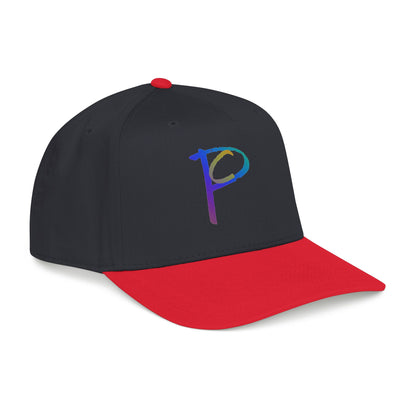 P Rainbow Gradient 'P' Embroidered Baseball Cap