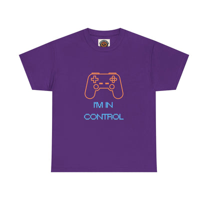 Gamer Controller Tee — "I'm In Control" Retro Neon Video Game T‑Shirt