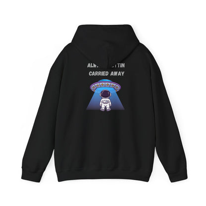 Astronaut UFO Hoodie — "Carried Away" Space Abduction Sweatshirt
