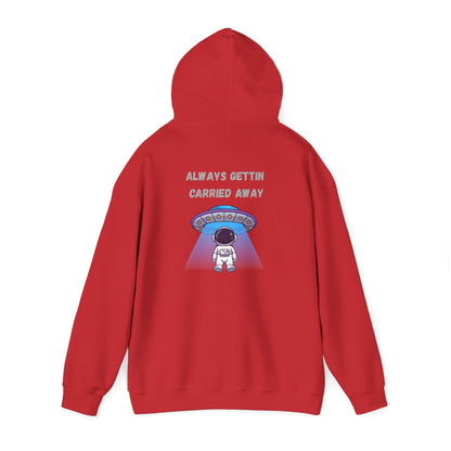 Astronaut UFO Hoodie — "Carried Away" Space Abduction Sweatshirt