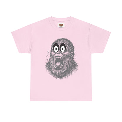 Screaming Ape Graphic Tee — Retro Monochrome Primate Design
