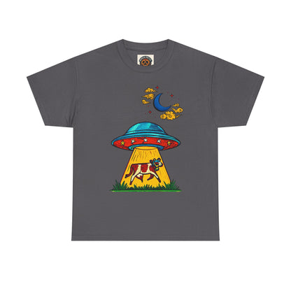Alien UFO Cow Abduction T-Shirt