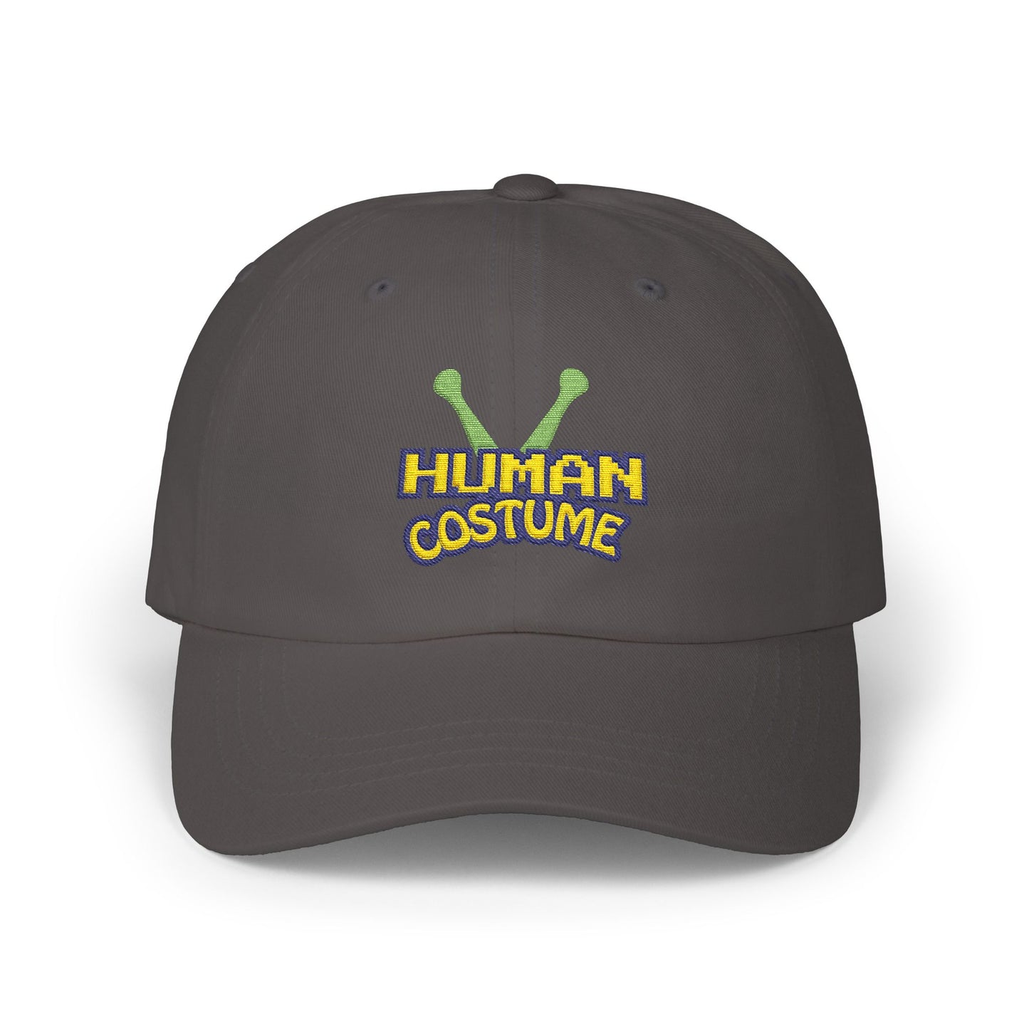 Dad Cap — 'Human Costume' Alien Antenna Embroidered Hat
