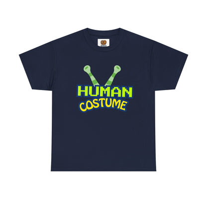 Alien Antenna "Human Costume" T‑Shirt — Funny Sci‑Fi Halloween Tee