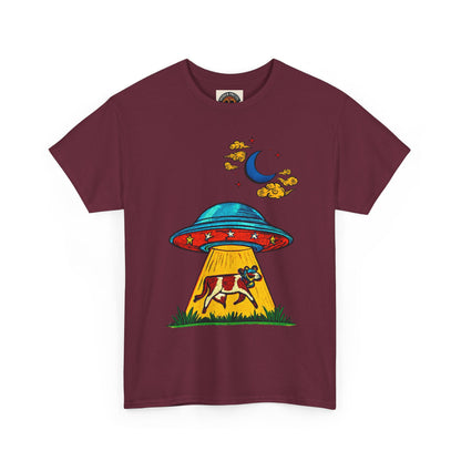 Alien UFO Cow Abduction T-Shirt