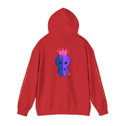 Princess Paranormal Hoodie — Cute Neon Crown Ghost Graphic Pullover