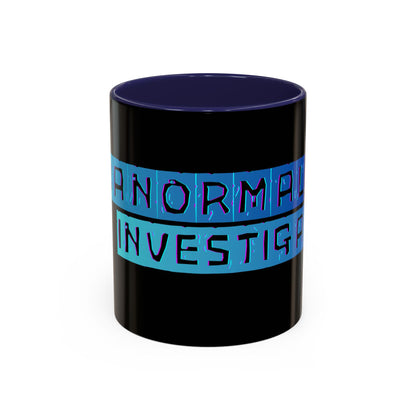 Paranormal Investigator Accent Coffee Mug – Blue Ribbon Design (11/15oz)