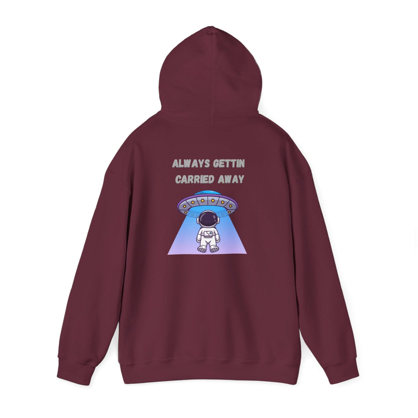 Astronaut UFO Hoodie — "Carried Away" Space Abduction Sweatshirt