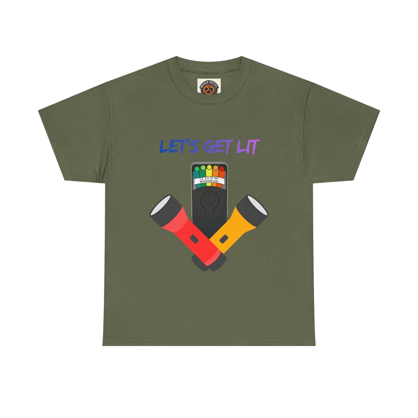 Let's Get Lit Flashlight Ghost Hunting T-Shirt
